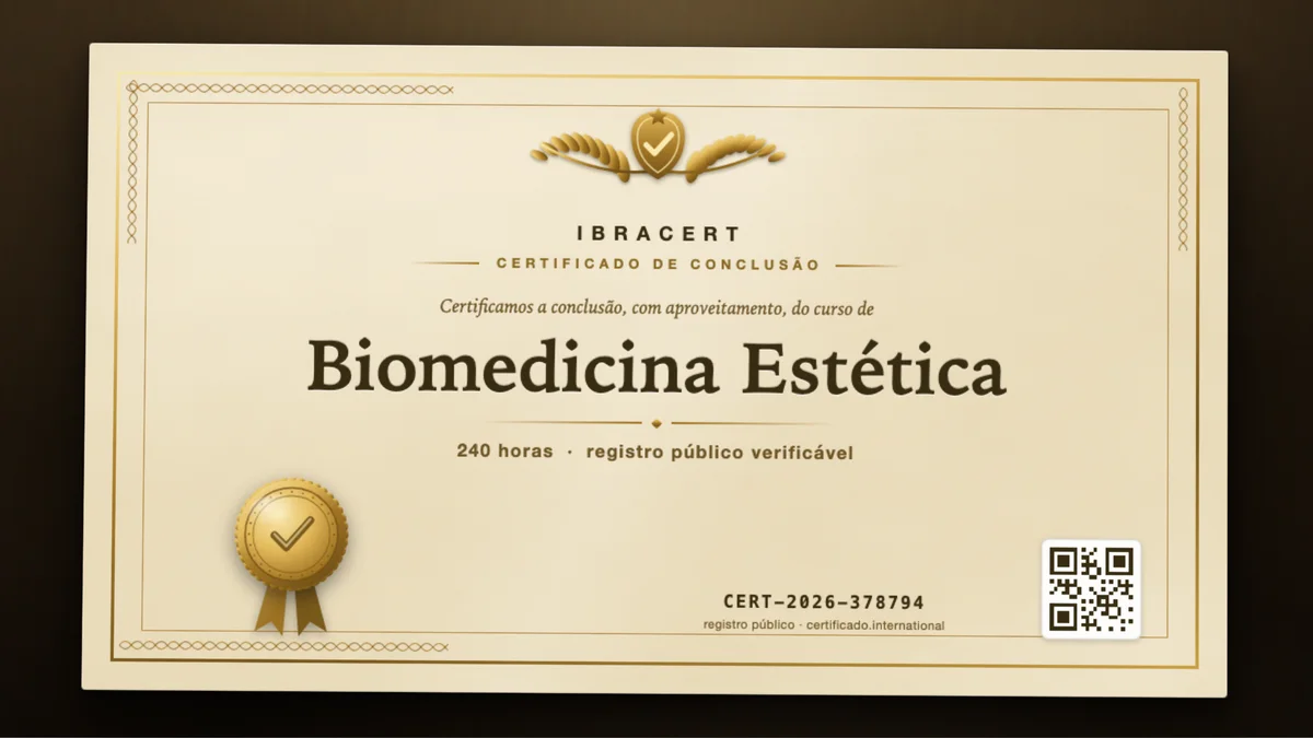 Capa do curso Biomedicina Estética