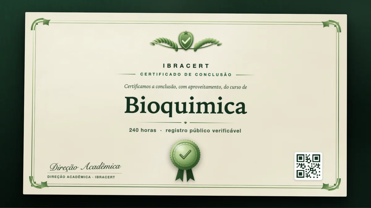 Capa do curso Bioquimica