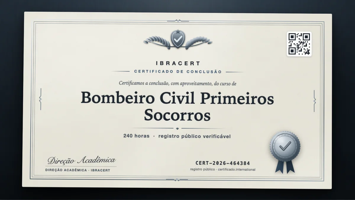 Capa do curso Bombeiro Civil Primeiros Socorros