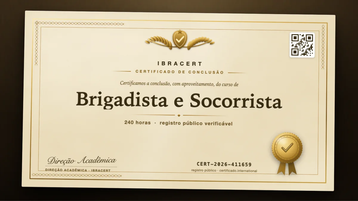 Capa do curso Brigadista e Socorrista