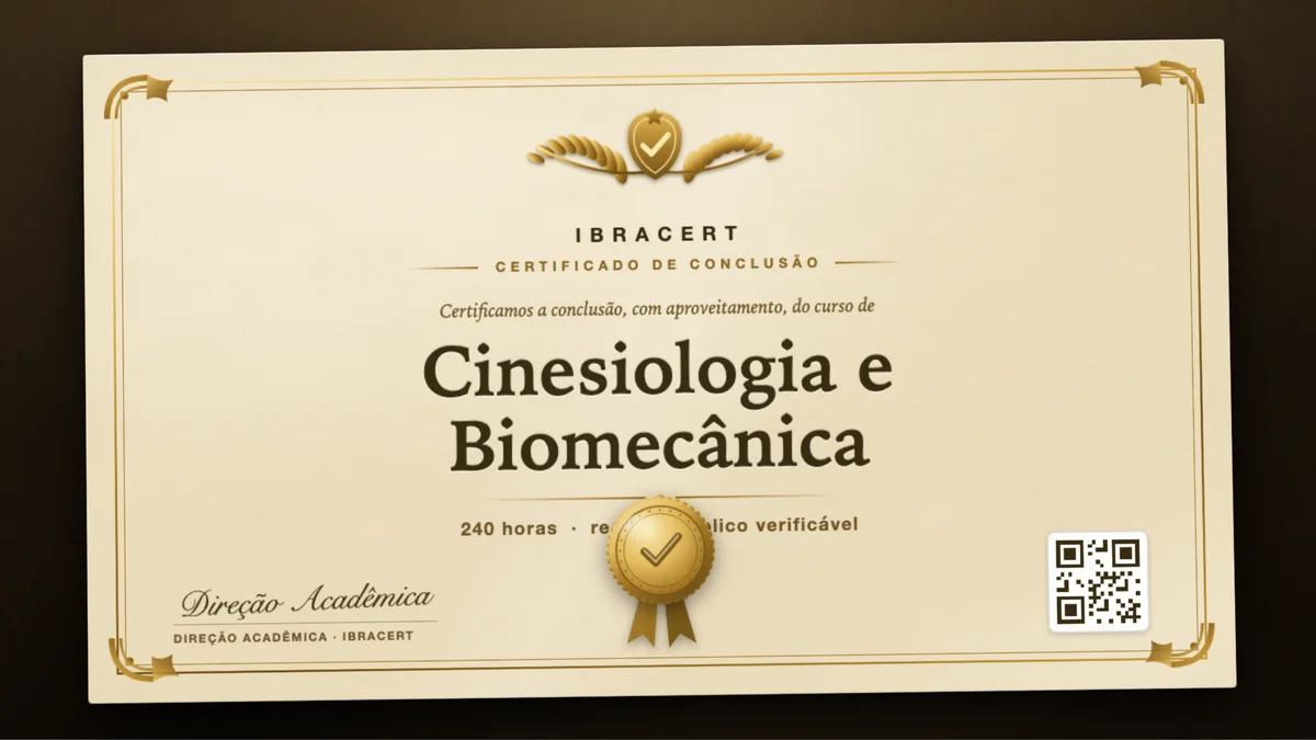 Capa do curso Cinesiologia e Biomecânica