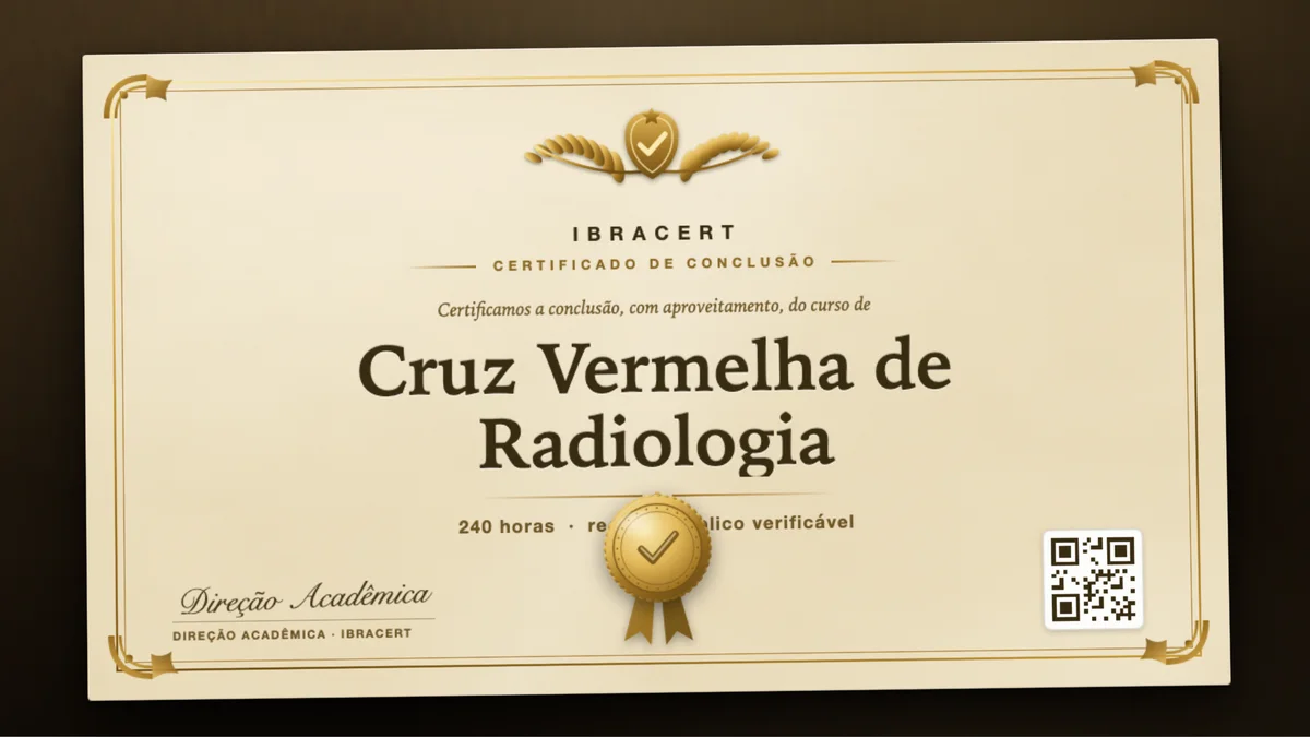Capa do curso Cruz Vermelha de Radiologia