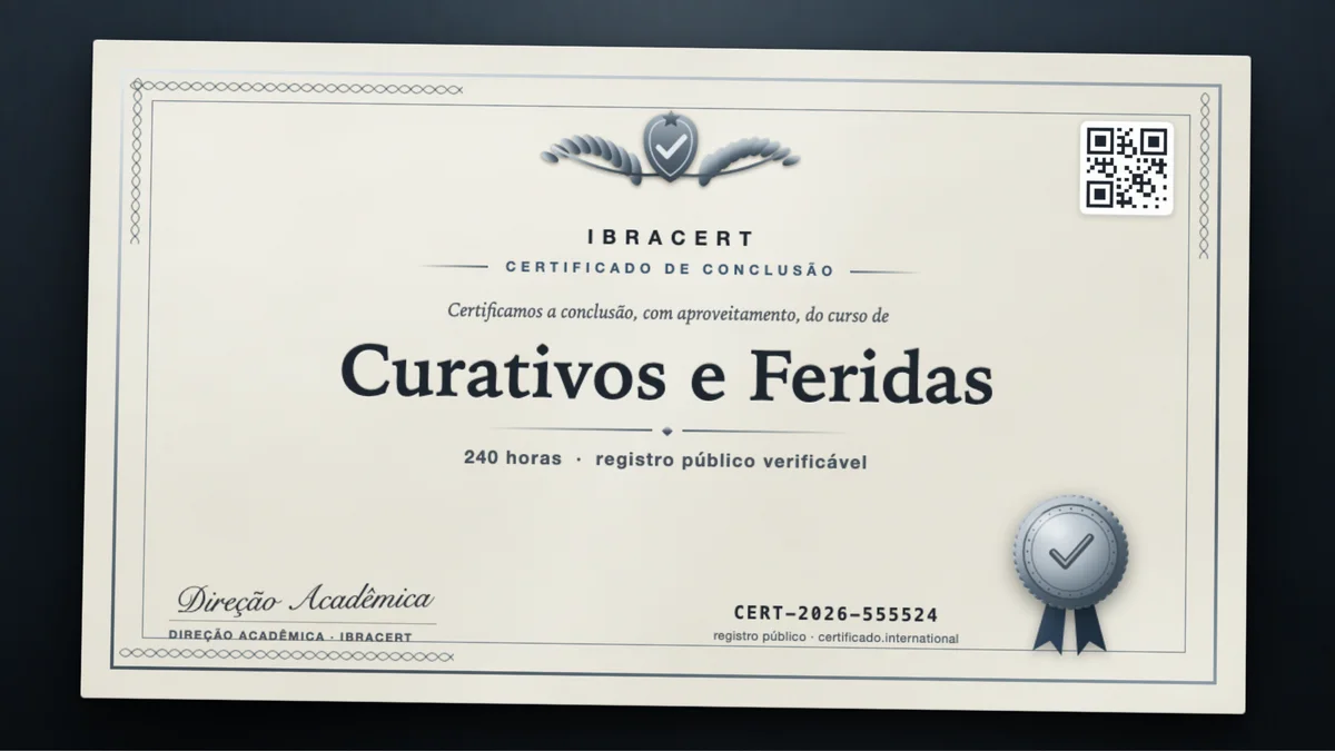 Capa do curso Curativos e Feridas