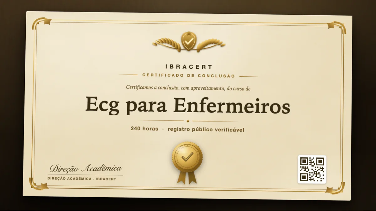 Capa do curso Ecg para Enfermeiros