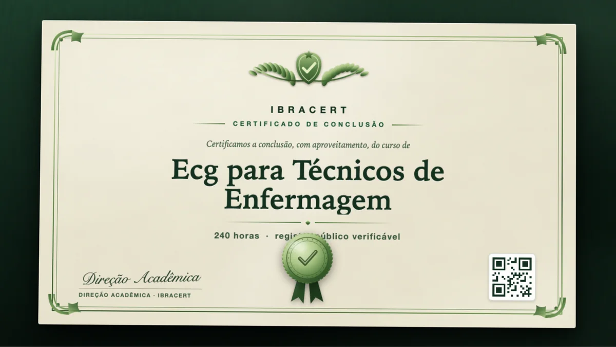 Capa do curso Ecg para Técnicos de Enfermagem