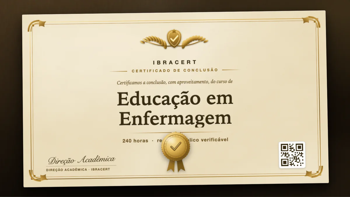 Capa do curso Educação em Enfermagem