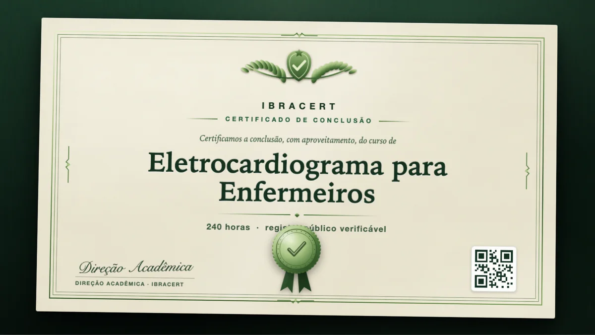 Capa do curso Eletrocardiograma para Enfermeiros