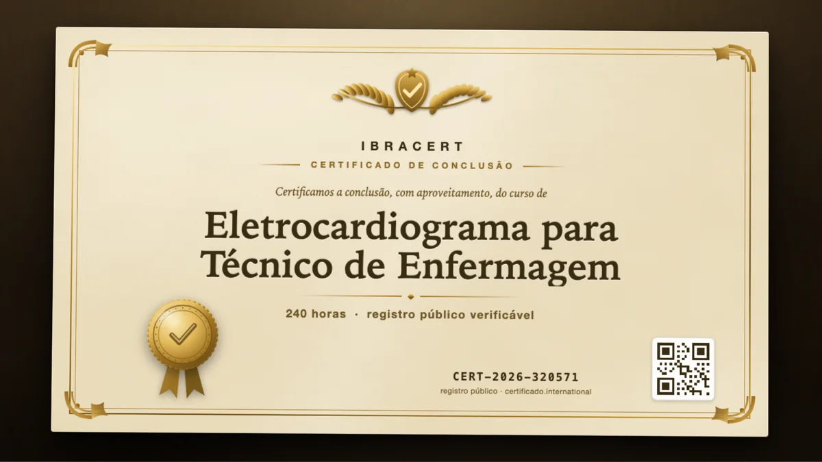 Capa do curso Eletrocardiograma para Técnico de Enfermagem