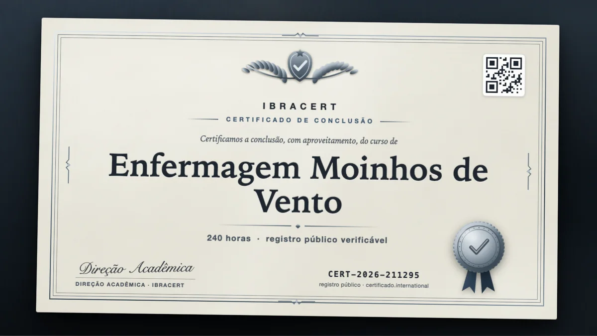 Capa do curso Enfermagem Moinhos de Vento