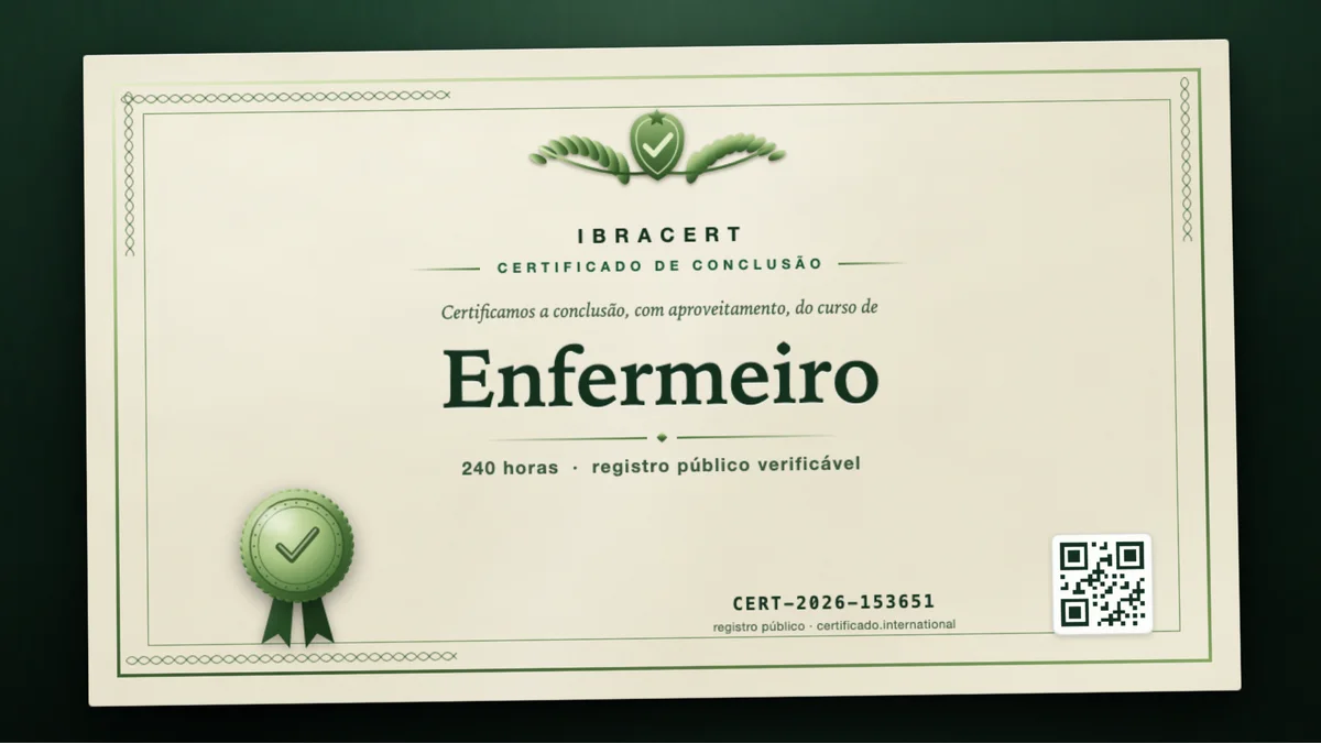 Capa do curso Enfermeiro