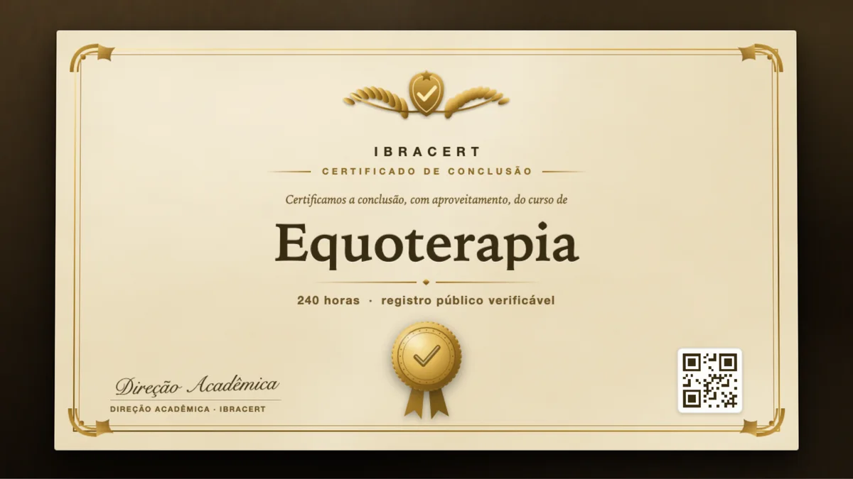 Capa do curso Equoterapia