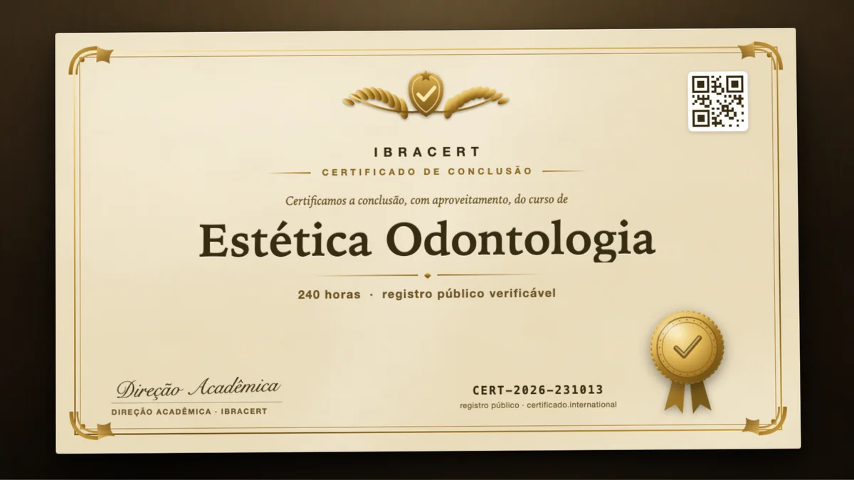 Capa do curso Estética Odontologia