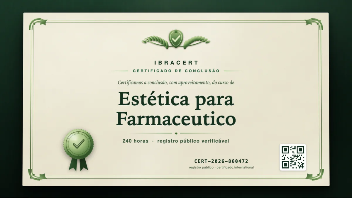 Capa do curso Estética para Farmaceutico