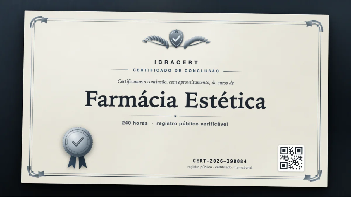 Capa do curso Farmácia Estética