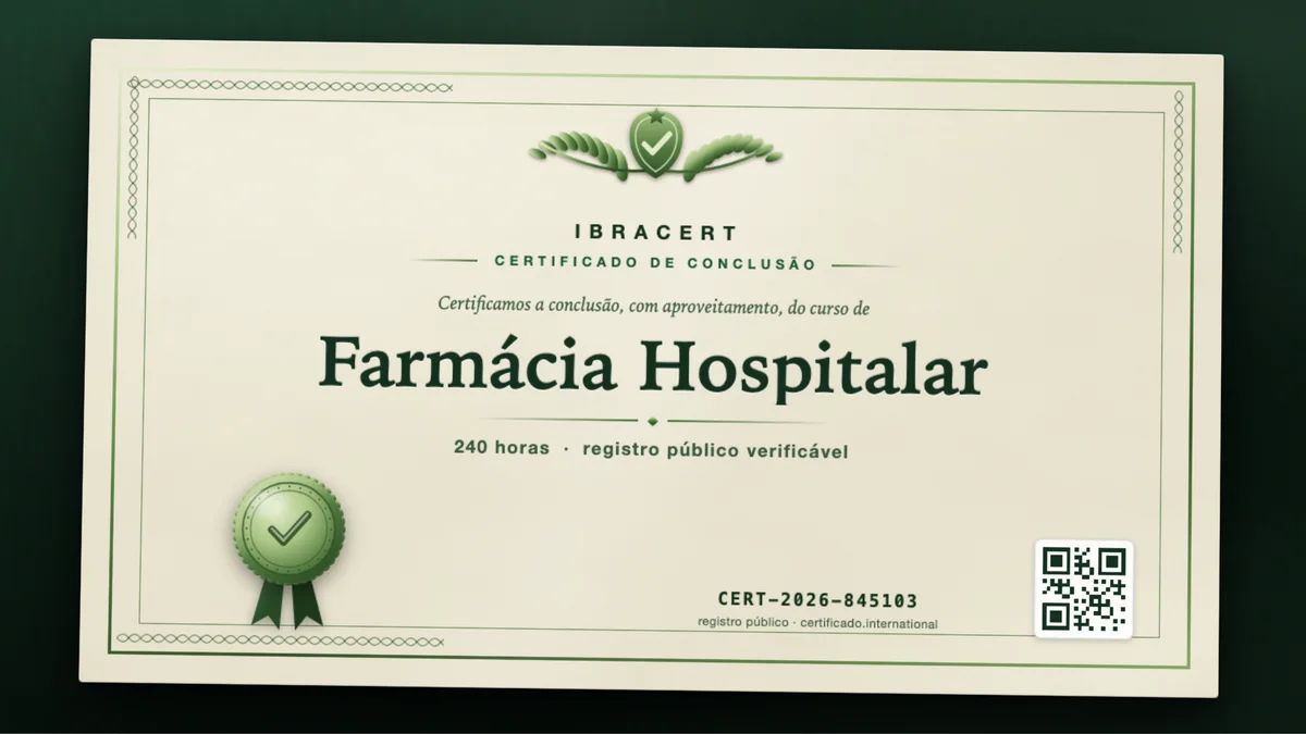 Capa do curso Farmácia Hospitalar