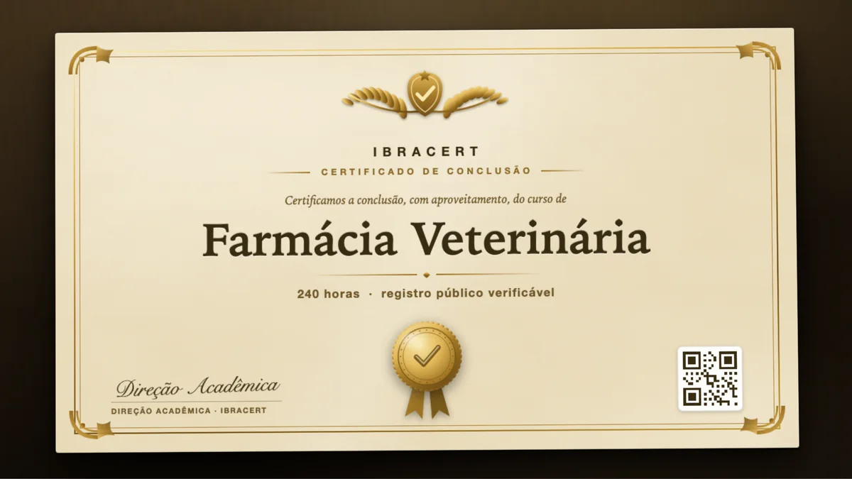 Capa do curso Farmácia Veterinária