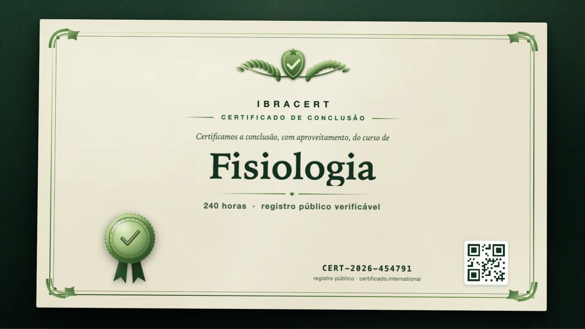 Capa do curso Fisiologia