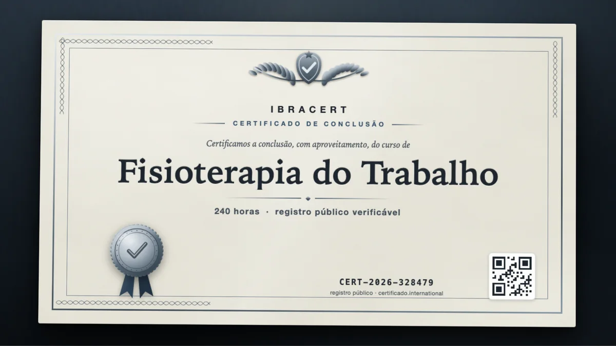 Capa do curso Fisioterapia do Trabalho
