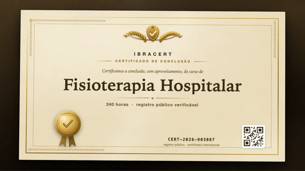 Capa do curso Fisioterapia Hospitalar