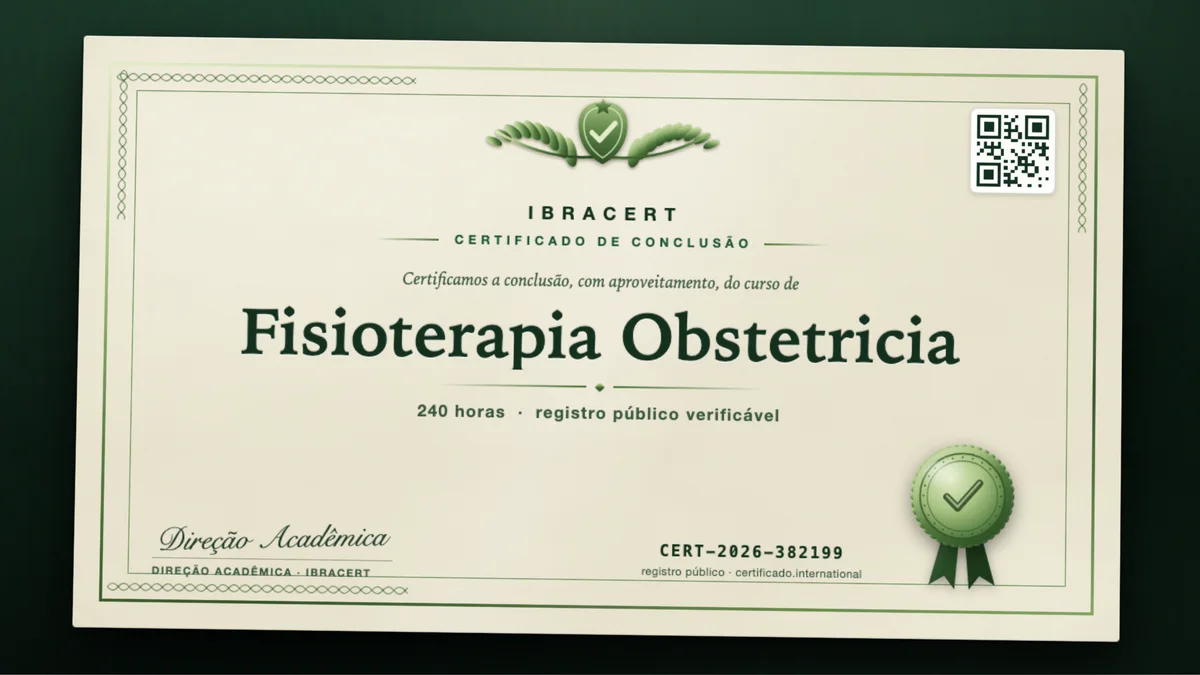 Capa do curso Fisioterapia Obstetricia