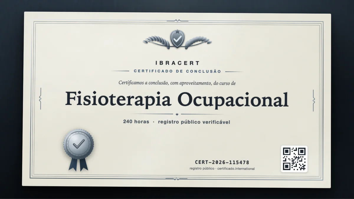 Capa do curso Fisioterapia Ocupacional