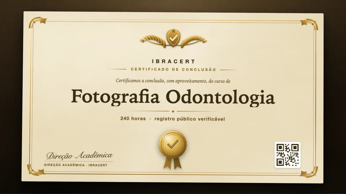 Capa do curso Fotografia Odontologia