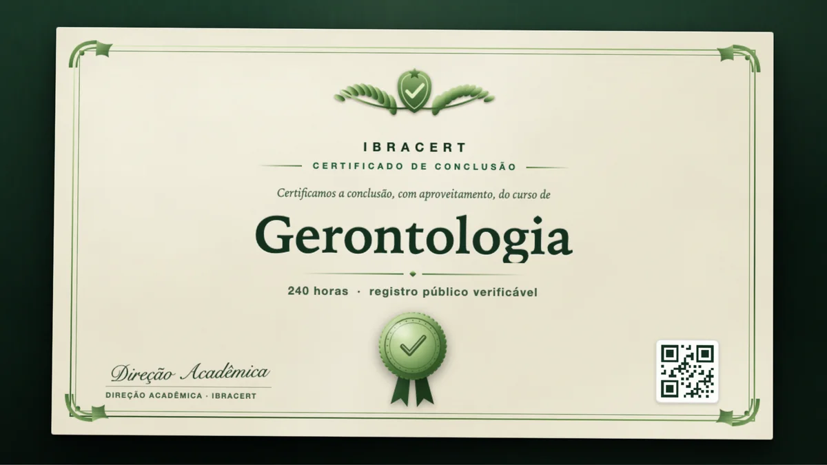 Capa do curso Gerontologia