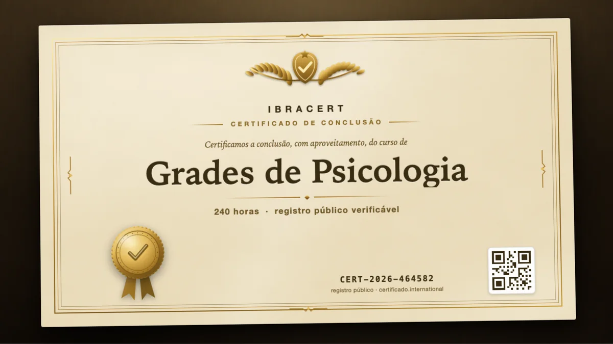 Capa do curso Grades de Psicologia