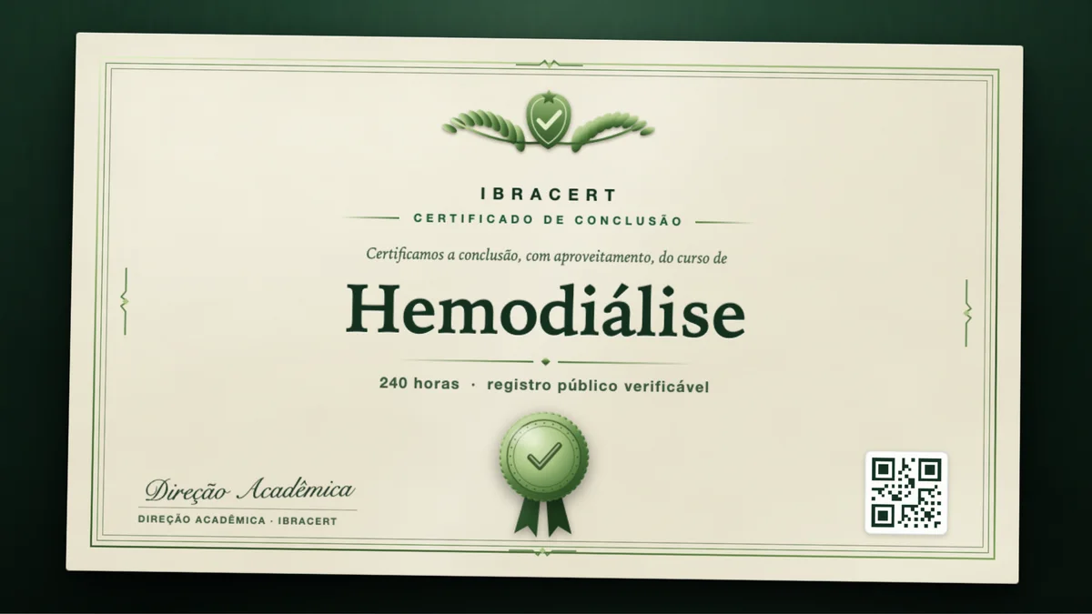 Capa do curso Hemodiálise