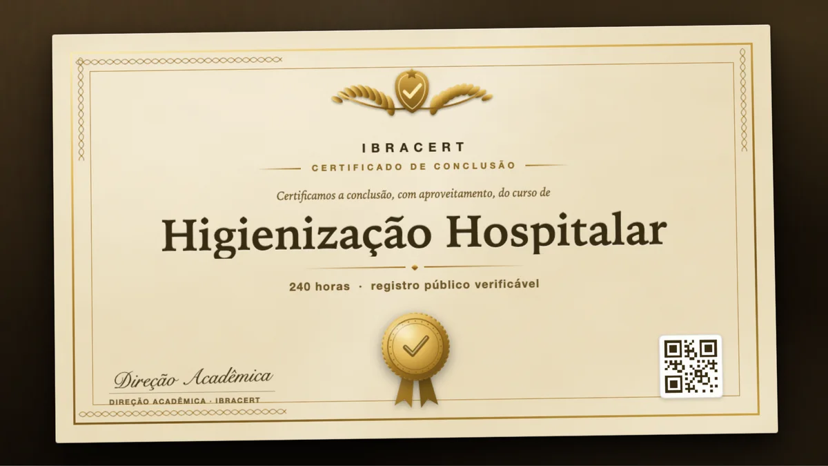 Capa do curso Higienização Hospitalar