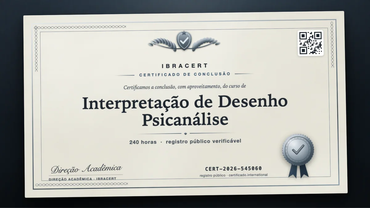 Capa do curso Interpretação de Desenho Psicanálise