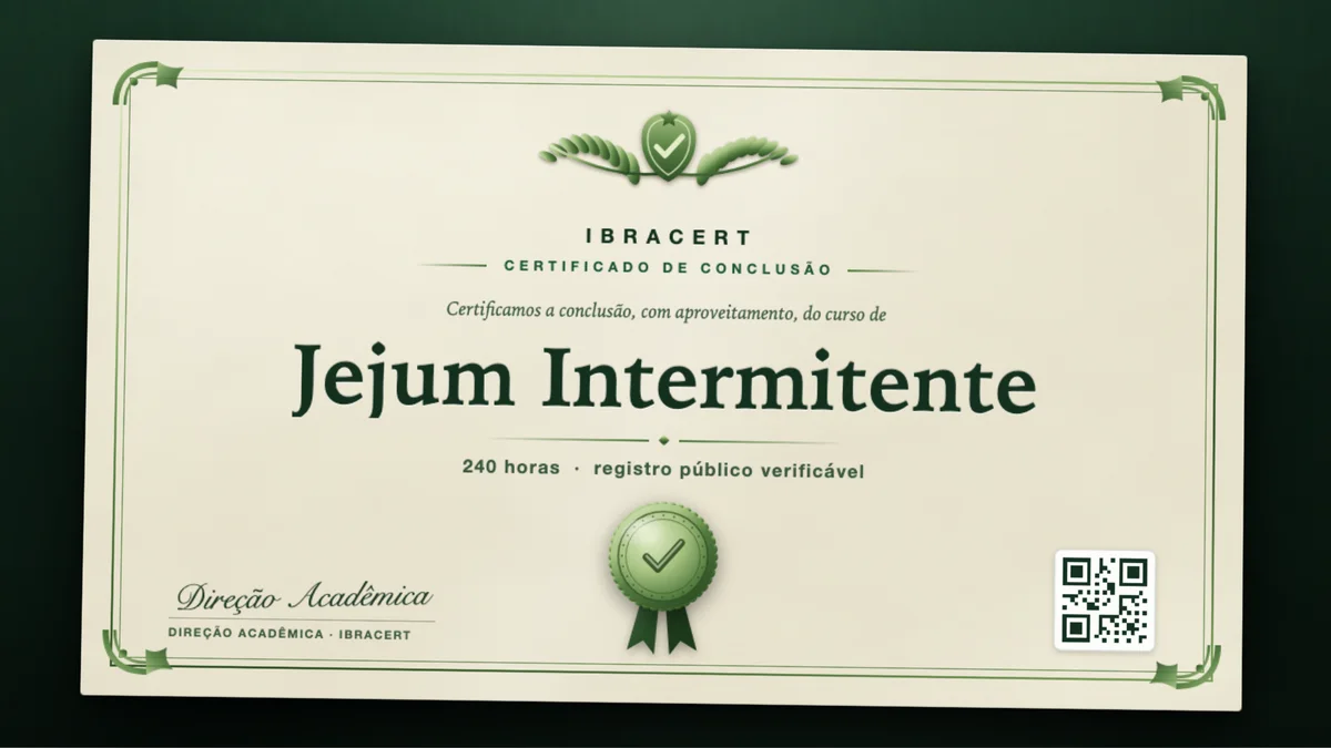 Capa do curso Jejum Intermitente