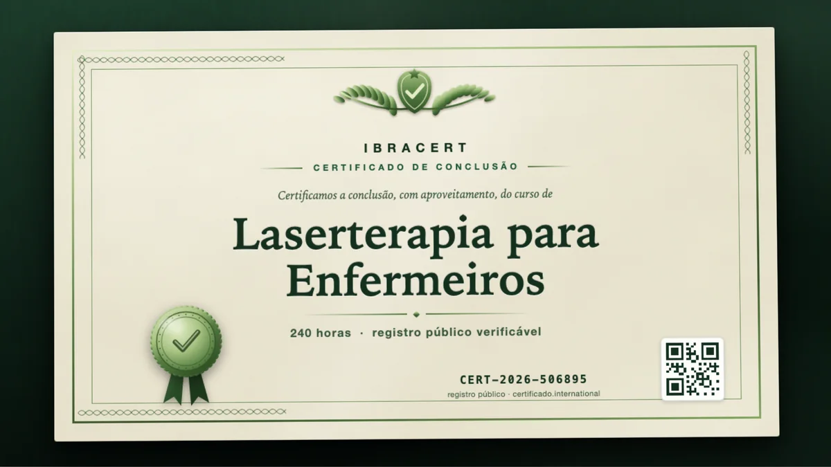 Capa do curso Laserterapia para Enfermeiros