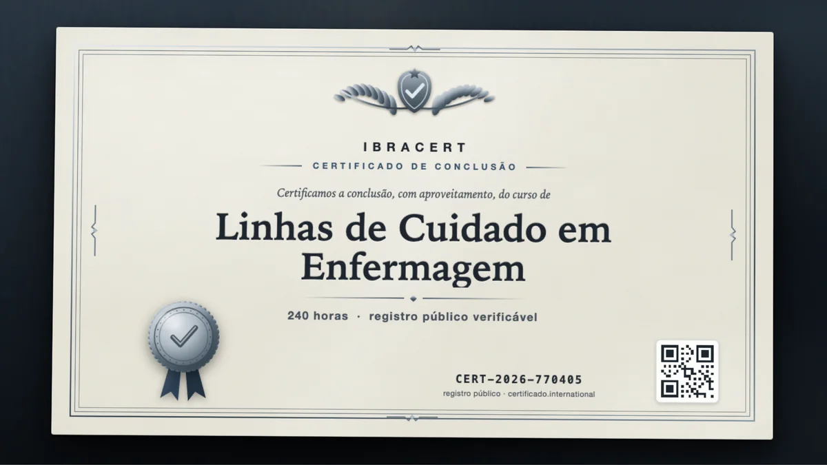 Capa do curso Linhas de Cuidado em Enfermagem