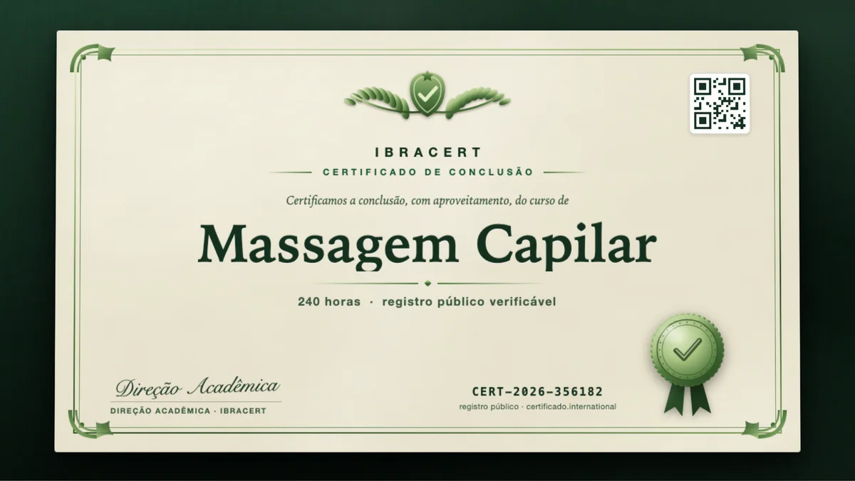 Capa do curso Massagem Capilar