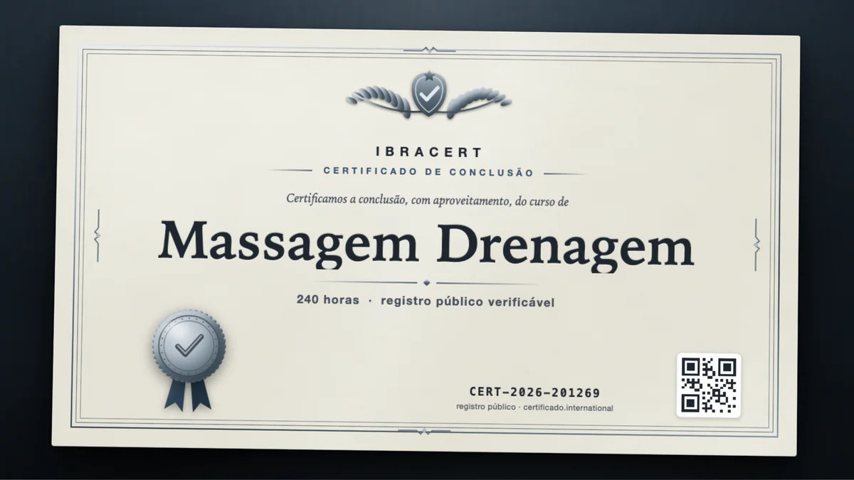 Capa do curso Massagem Drenagem