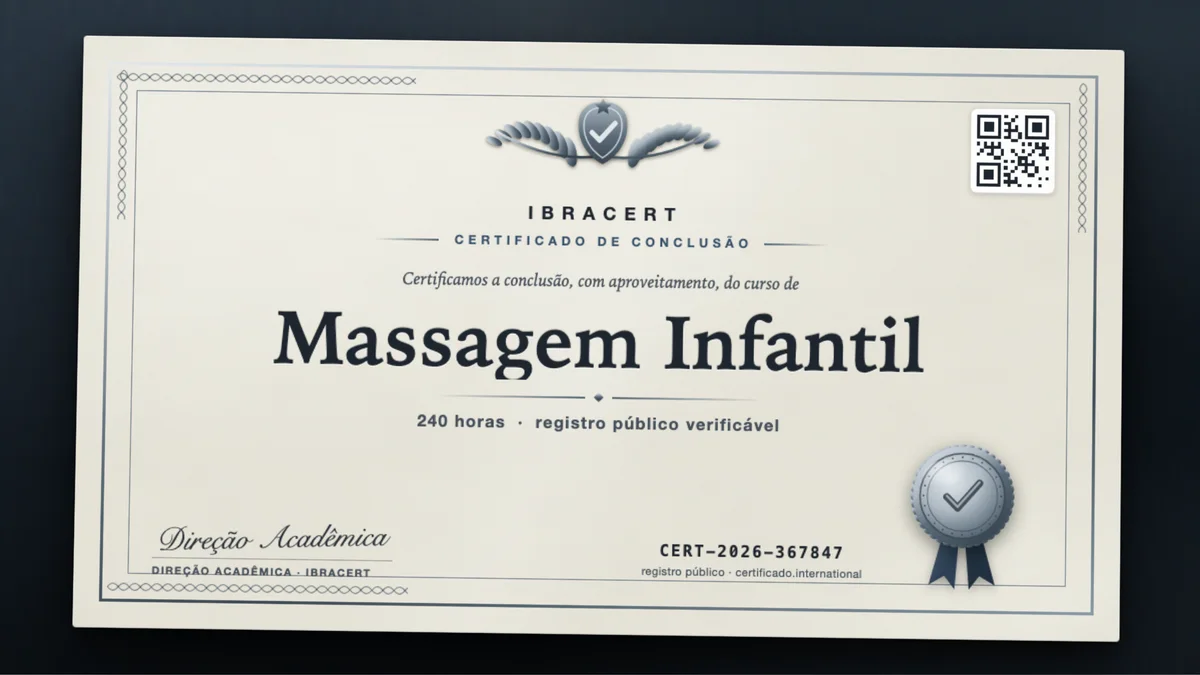 Capa do curso Massagem Infantil