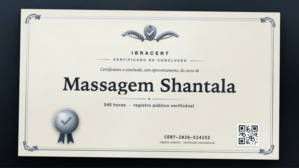Capa do curso Massagem Shantala
