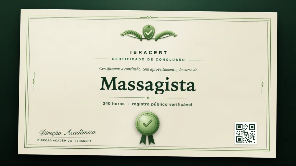 Capa do curso Massagista