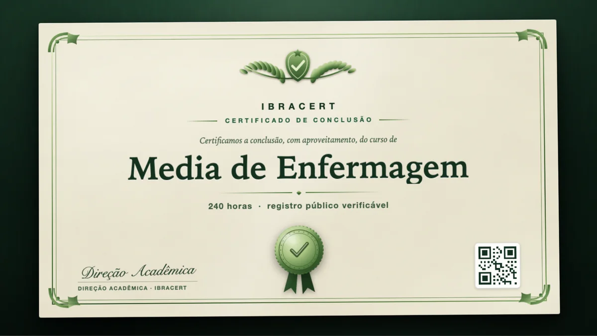 Capa do curso Media de Enfermagem