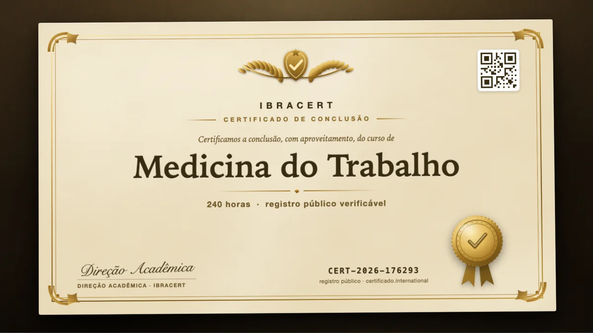 Capa do curso Medicina do Trabalho