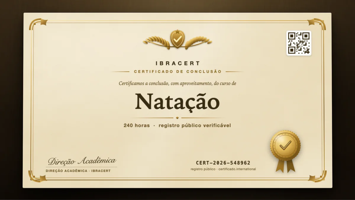 Capa do curso Natação