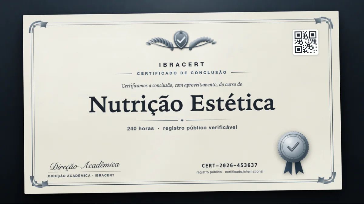 Capa do curso Nutrição Estética