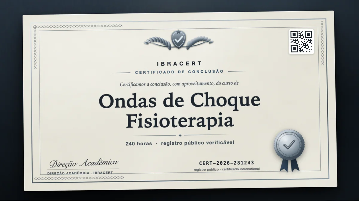 Capa do curso Ondas de Choque Fisioterapia