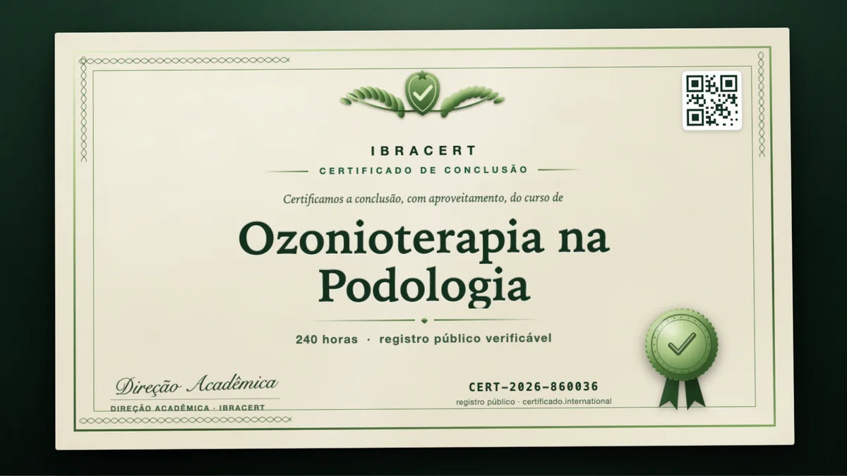 Capa do curso Ozonioterapia na Podologia