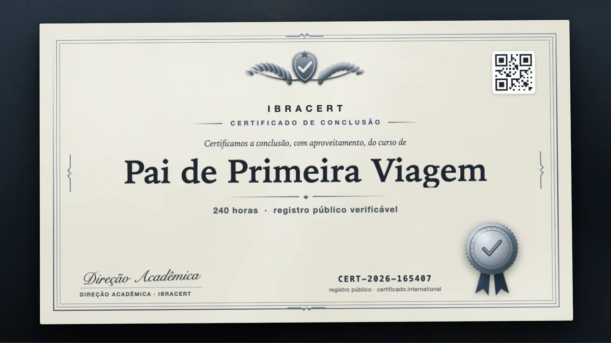 Capa do curso Pai de Primeira Viagem