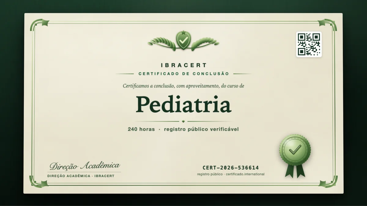 Capa do curso Pediatria