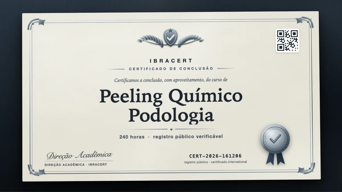 Capa do curso Peeling Químico Podologia