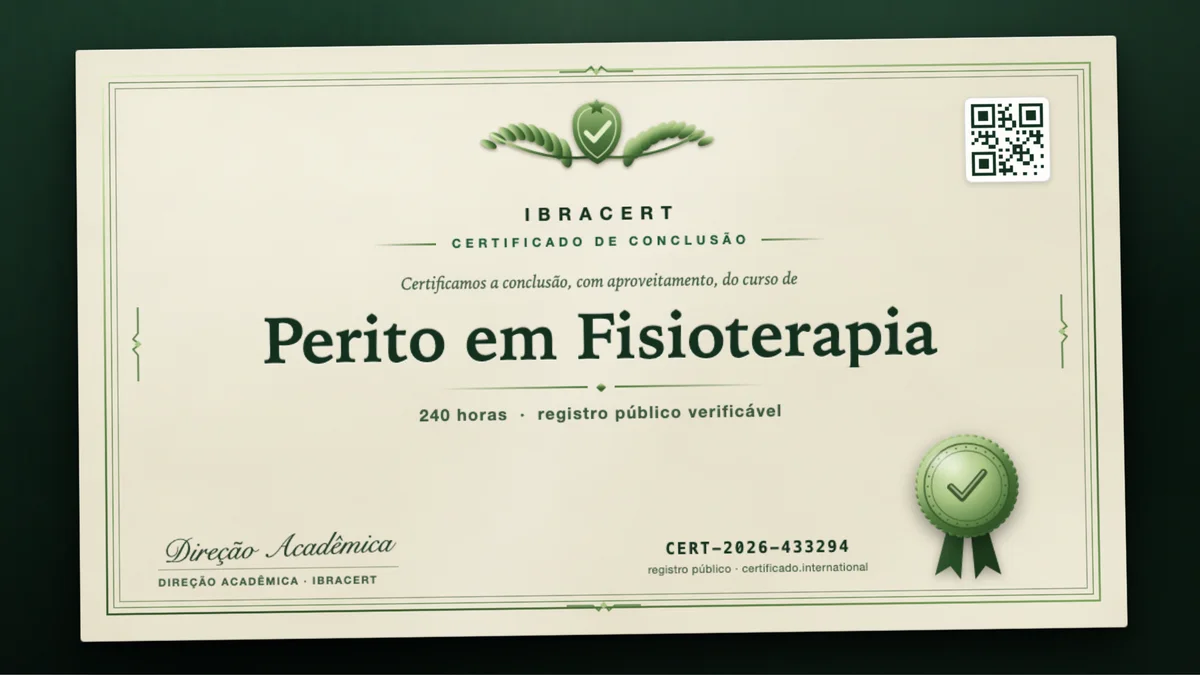 Capa do curso Perito em Fisioterapia