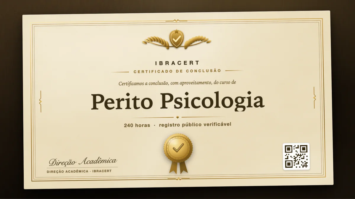 Capa do curso Perito Psicologia